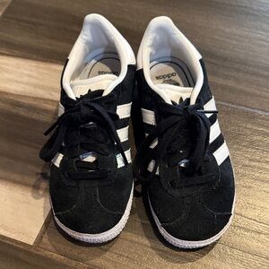 Adidas Kids Black and White Sneakers
